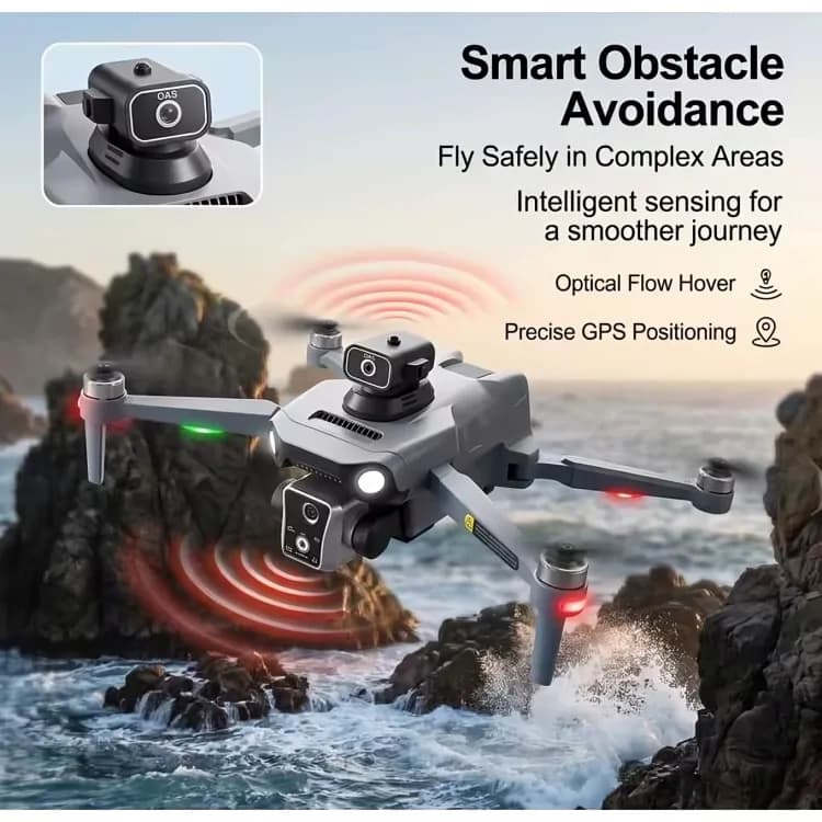 Drone K19 Max GPS Dual Camera 5G Remote Control Screen Display With Extra Battery 4