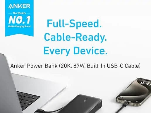 Anker 20k 87w power bank 5