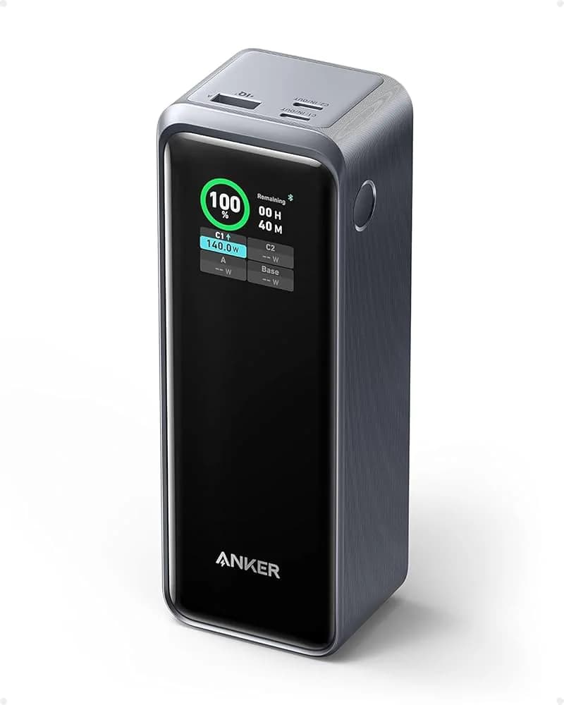 Anker Prime Power Bank 250W 100W Charging Base 3port 27650mAh 4