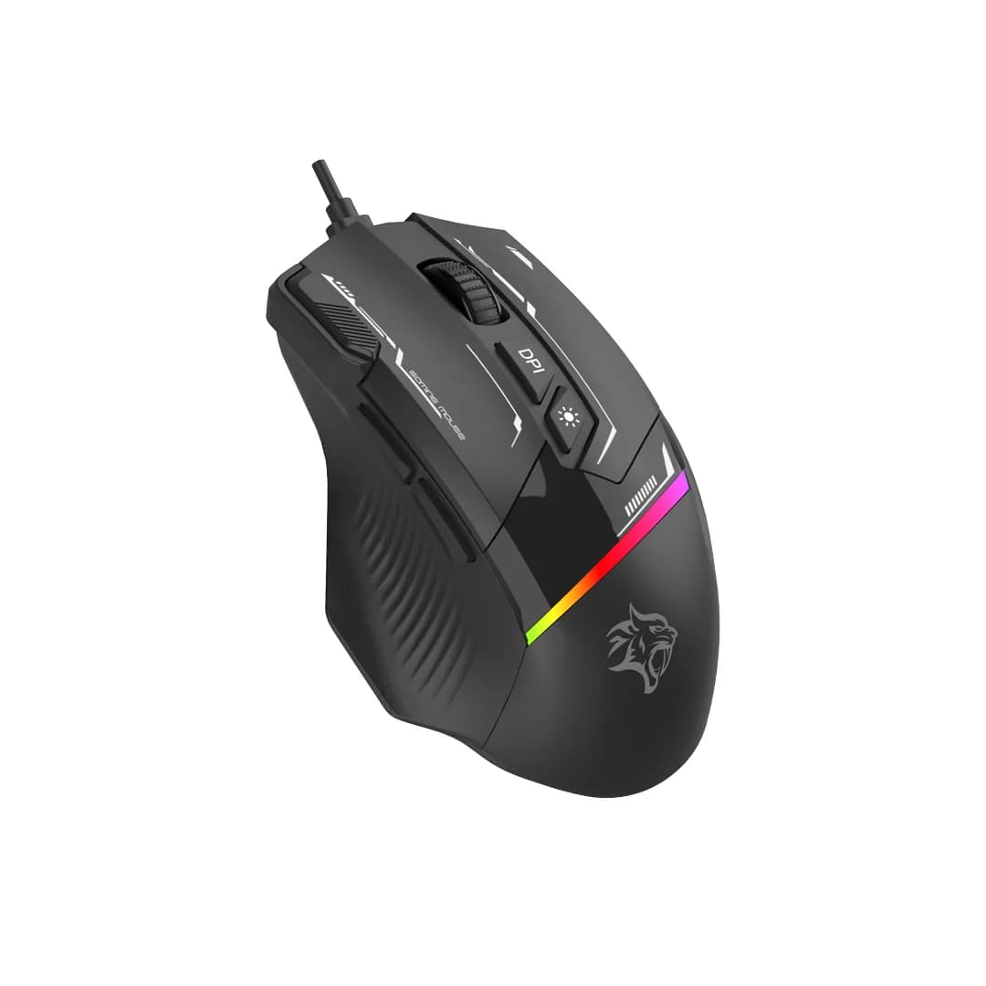 Porodo Gaming 8d Rgb Wired Mouse Dpi 7200 - Black 3