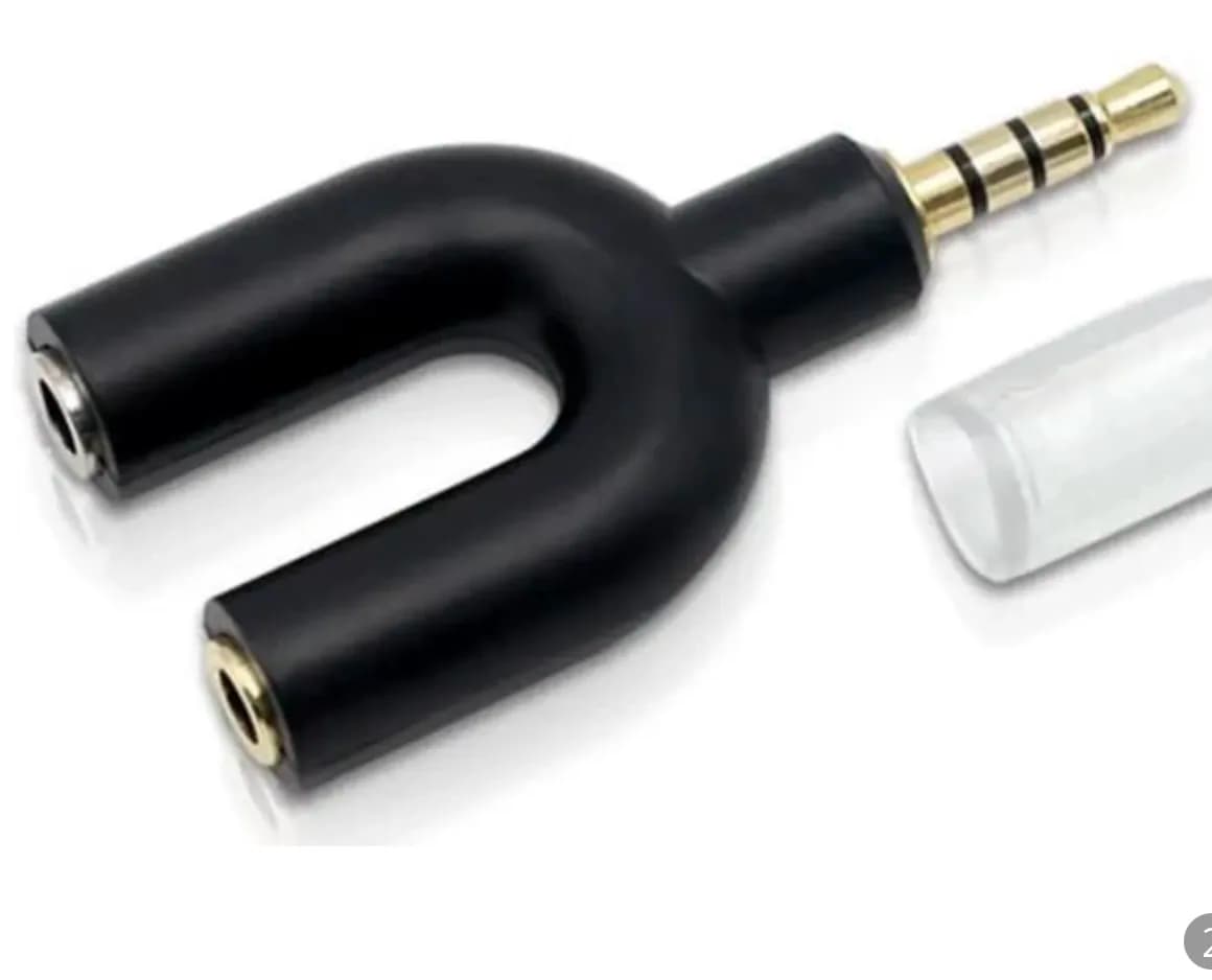 3.5mm Audio Headset Microphone Splitter Adapter 3