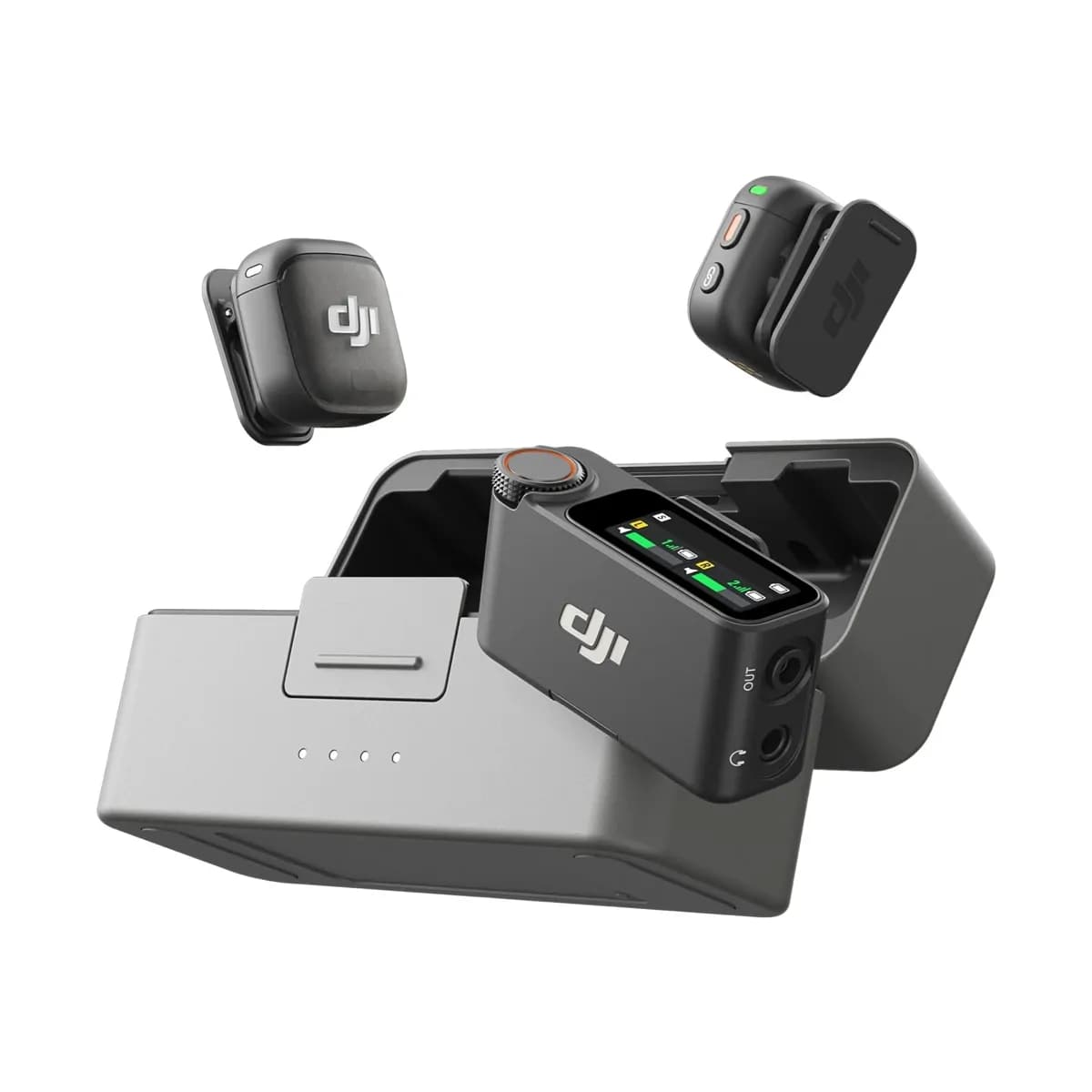 DJI Mic 3 (2 TX + 1 RX + Charging Case), Wireless Microphone