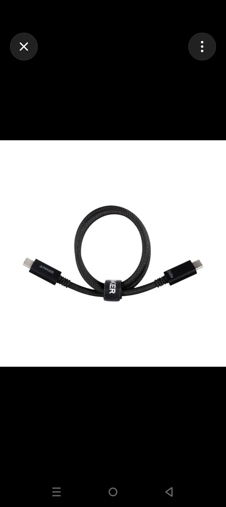 Anker Prime Thunderbolt 5 Cable 240W 80Gbps 4