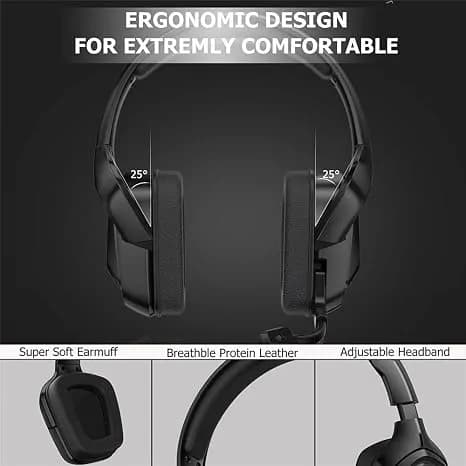 K20 Wired Headphones with Microphone RGB Light Gaming Headsets Noise Cancelling Earphones 2
