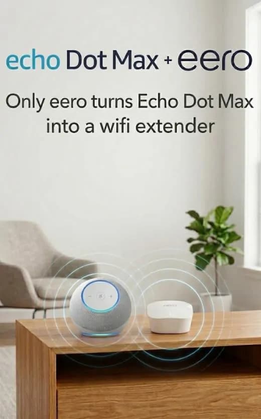 Amazon Echo Dot Max Black Smart Speaker 8