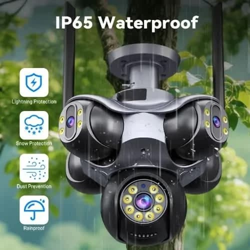 4K WiFi CCTV Camera 5 Lens 5 Screens PTZ – 360° Security Camera 3