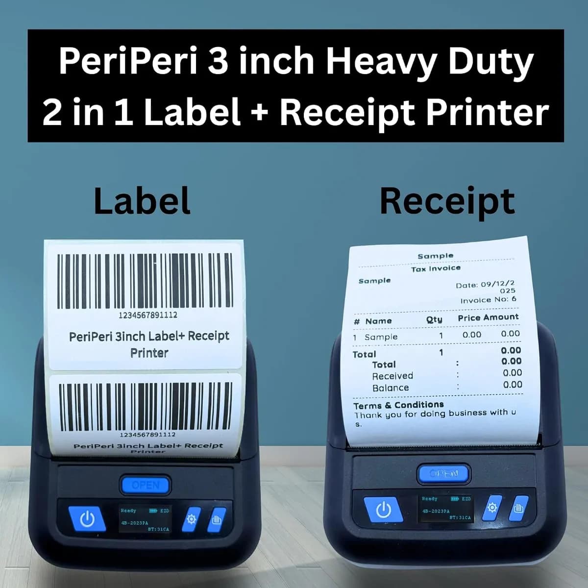 Mini Portable Bluetooth Printer - Thermal Printer 2