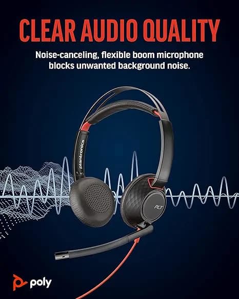 Planatronics - 5220 Black Wire Headphone Series 4