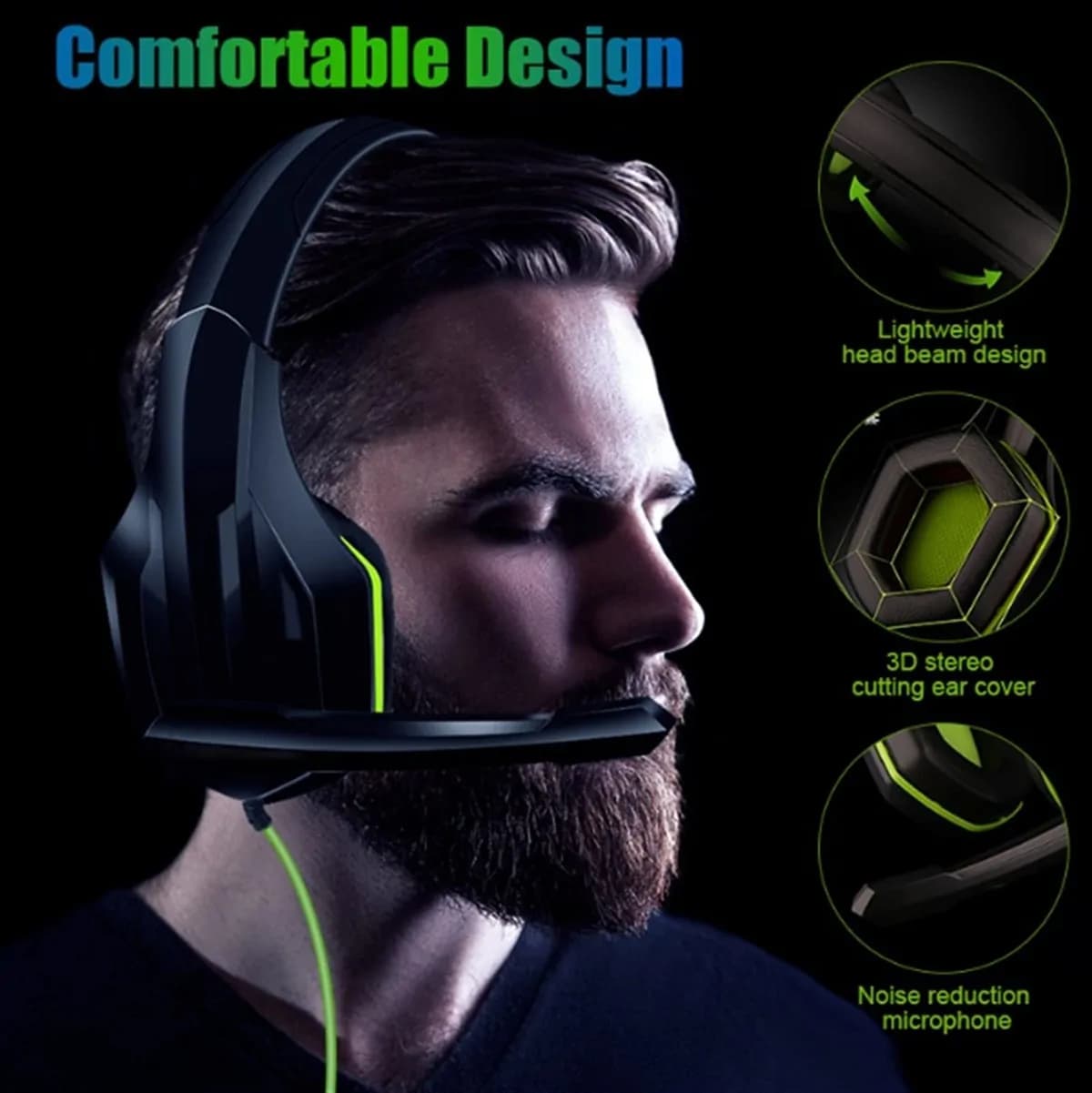 Professional Bass Video Game Headset 2