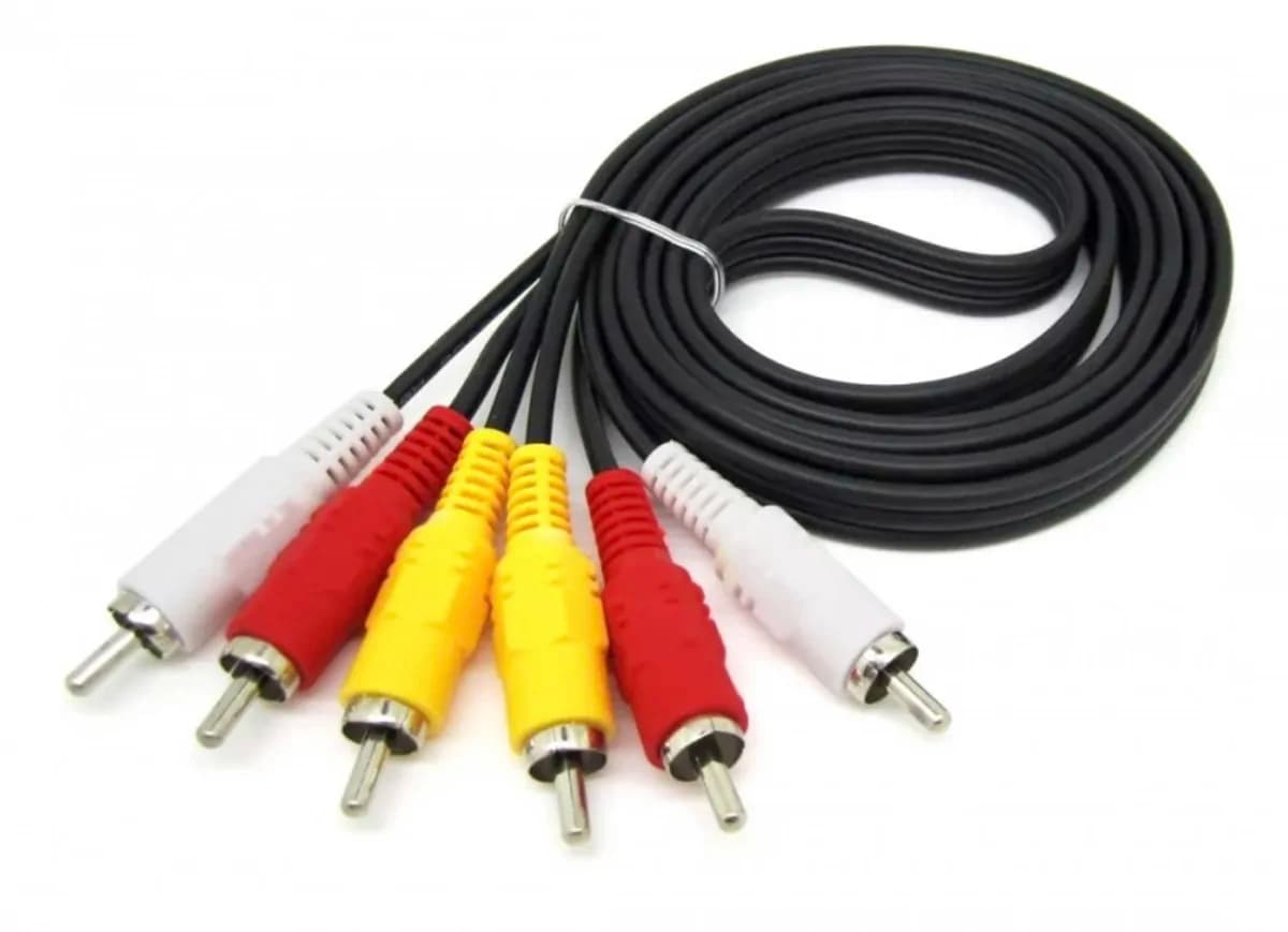 10m 3 RCA Male To Male Composite AV Cable 2