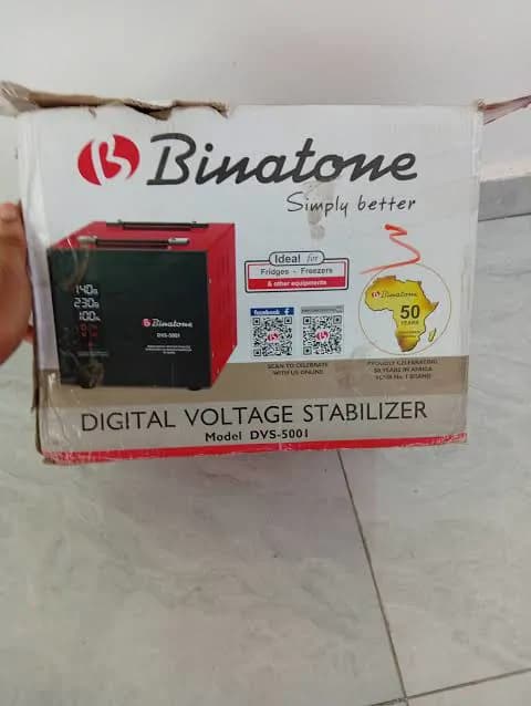 Binatone Digital Voltage Stabilizer Dvs 5001 5000w 3