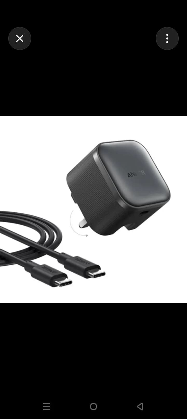 Anker Nano 45W USB-C Charger with Cable - Black 2