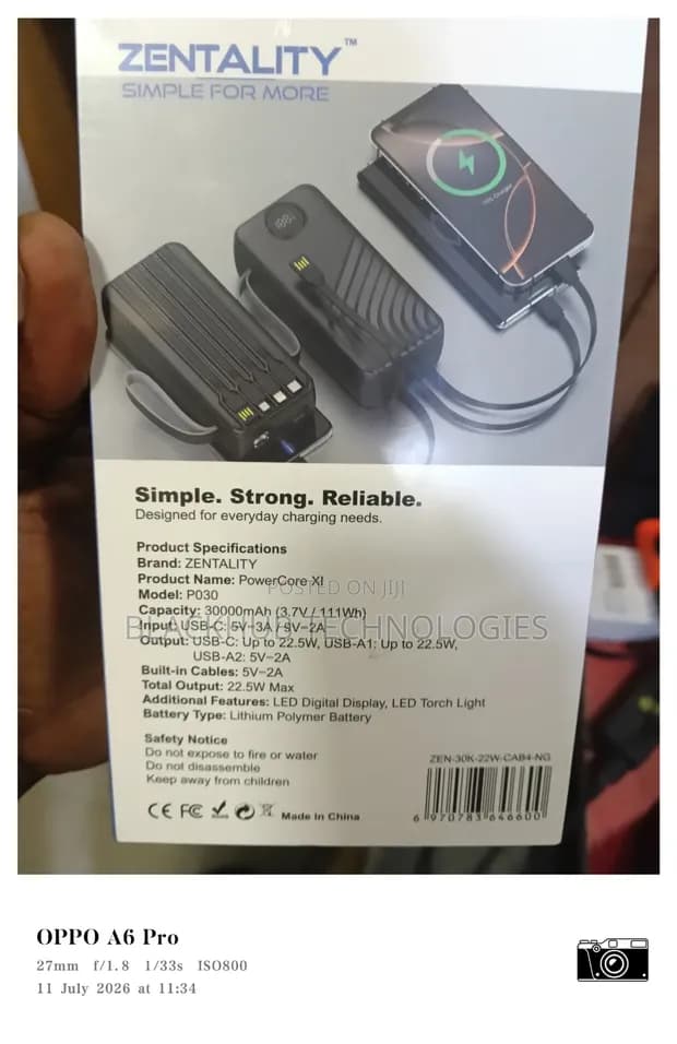 Zentality Powerbank 20000mAh Super Power X1 P026 2