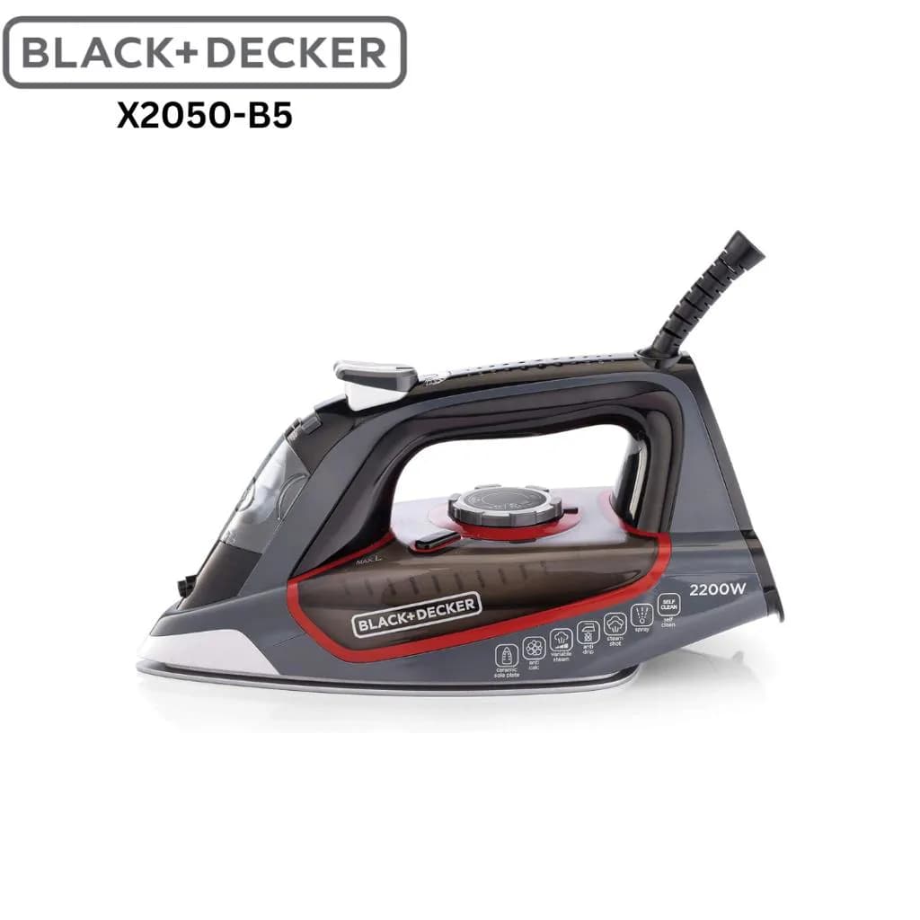 BLACK+DECKER X2050 2200W Steam Iron with Ceramic Soleplate 2