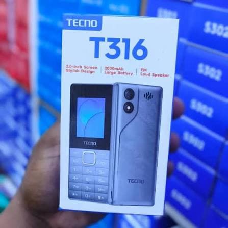 Tecno T316 Dual SIM Feature Phone – 2.8" Display, Long-Lasting Battery, Wireless FM Radio & Bluetooth 4