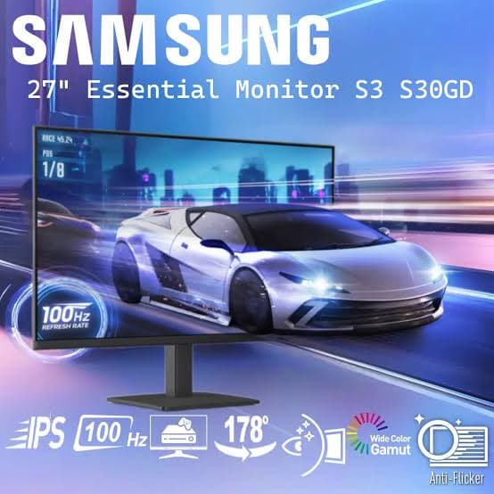 SAMSUNG 27" Essential Monitor S3 S30GD 100HZ FHD (1920 x 1080) 2