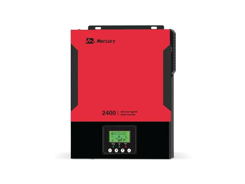 Mercury MV 2.4KVA Off-Grid Hybrid Solar Inverter 24V Pure Sine Wave with MPPT 2