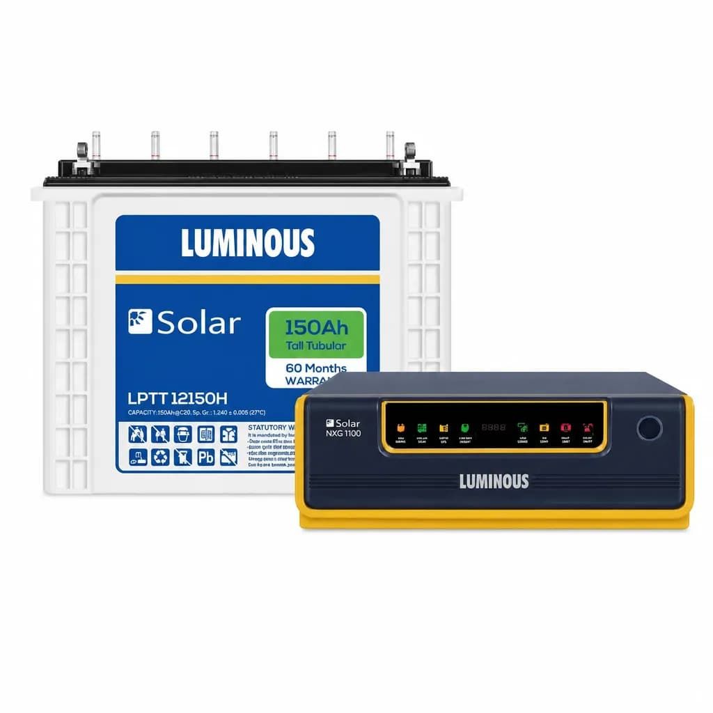 Luminous 1kVA Hybrid Inverter with 1 Battery