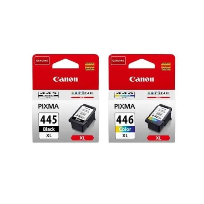 445 Black and 446 Tri Colour Ink Cartridges for Canon Printer 4