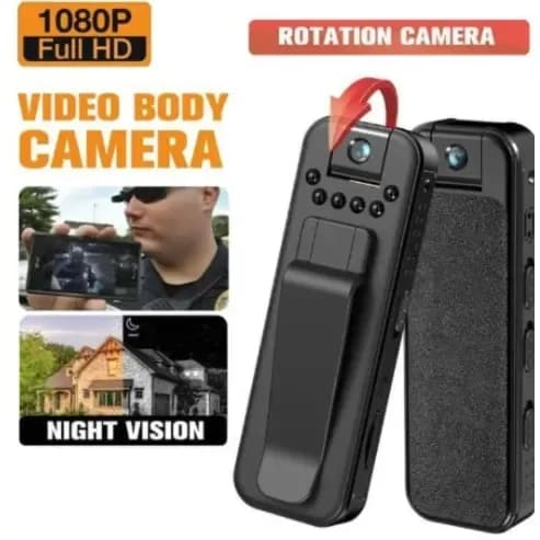 Mini Body Camera with Audio Recording – 180° Rotation Lens 4