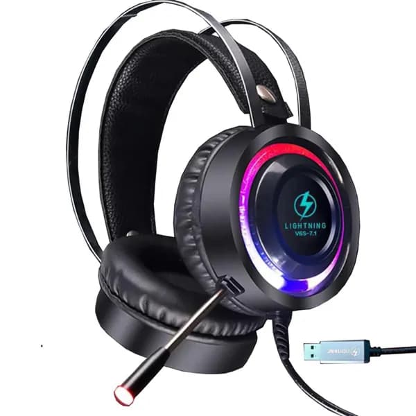 V6s Usb-a Rgb Lighting Gaming Stereo Headphone