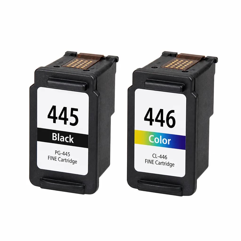 445 Black and 446 Tri Colour Ink Cartridges for Canon Printer