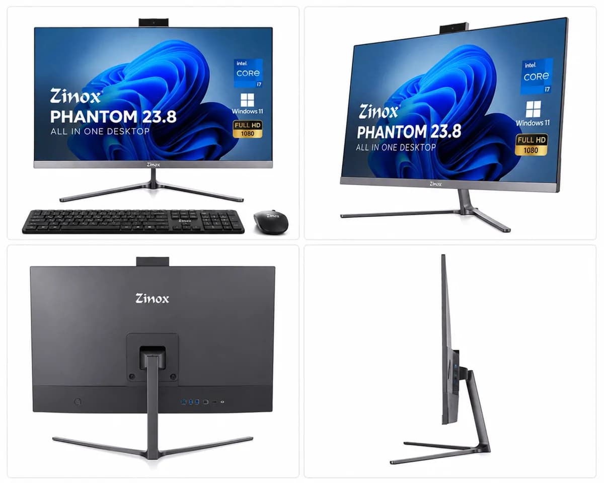 Zinox Phantom 23.8 Core i7 Windows 11 All in One Desktop 3
