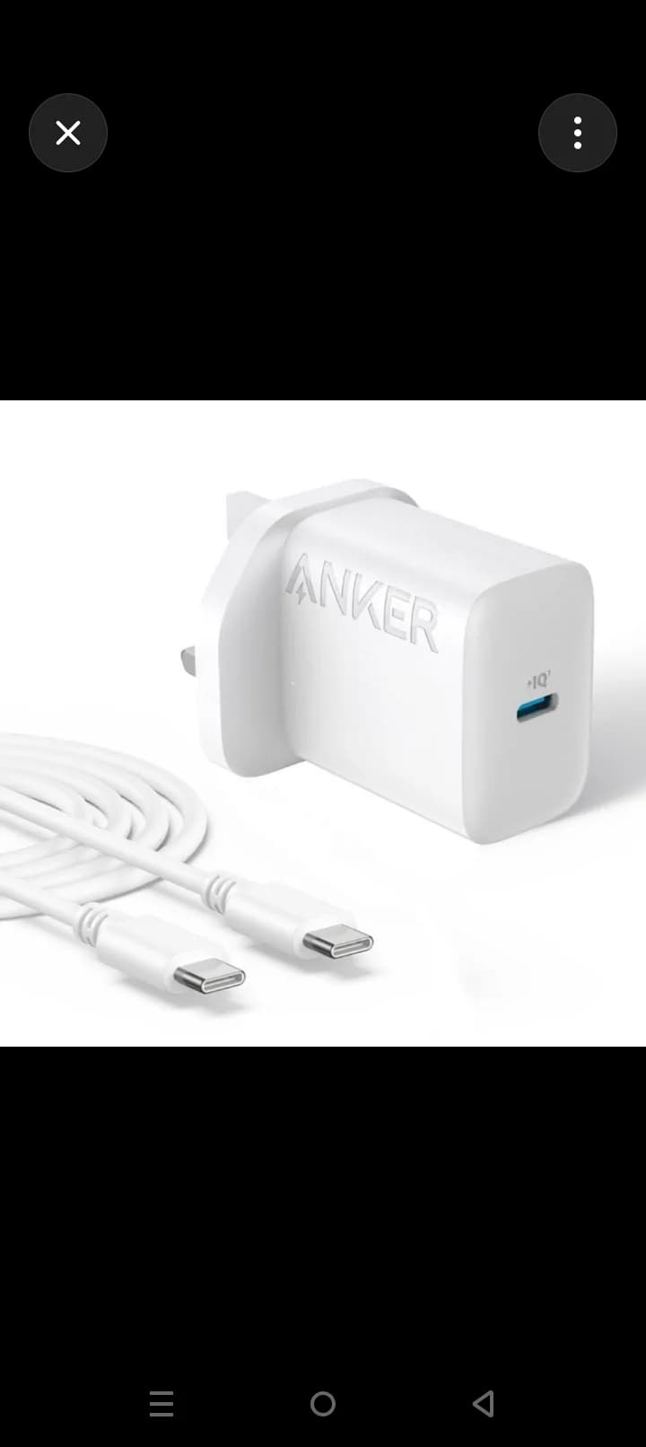 Anker 20W USB-C Charger with 1.5m Cable - White 2