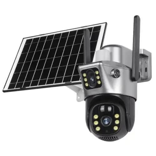 Ai Human Detection Outdoor Security Solar 4g Camera V380 Dual Lens With Night Vision Cloud 2