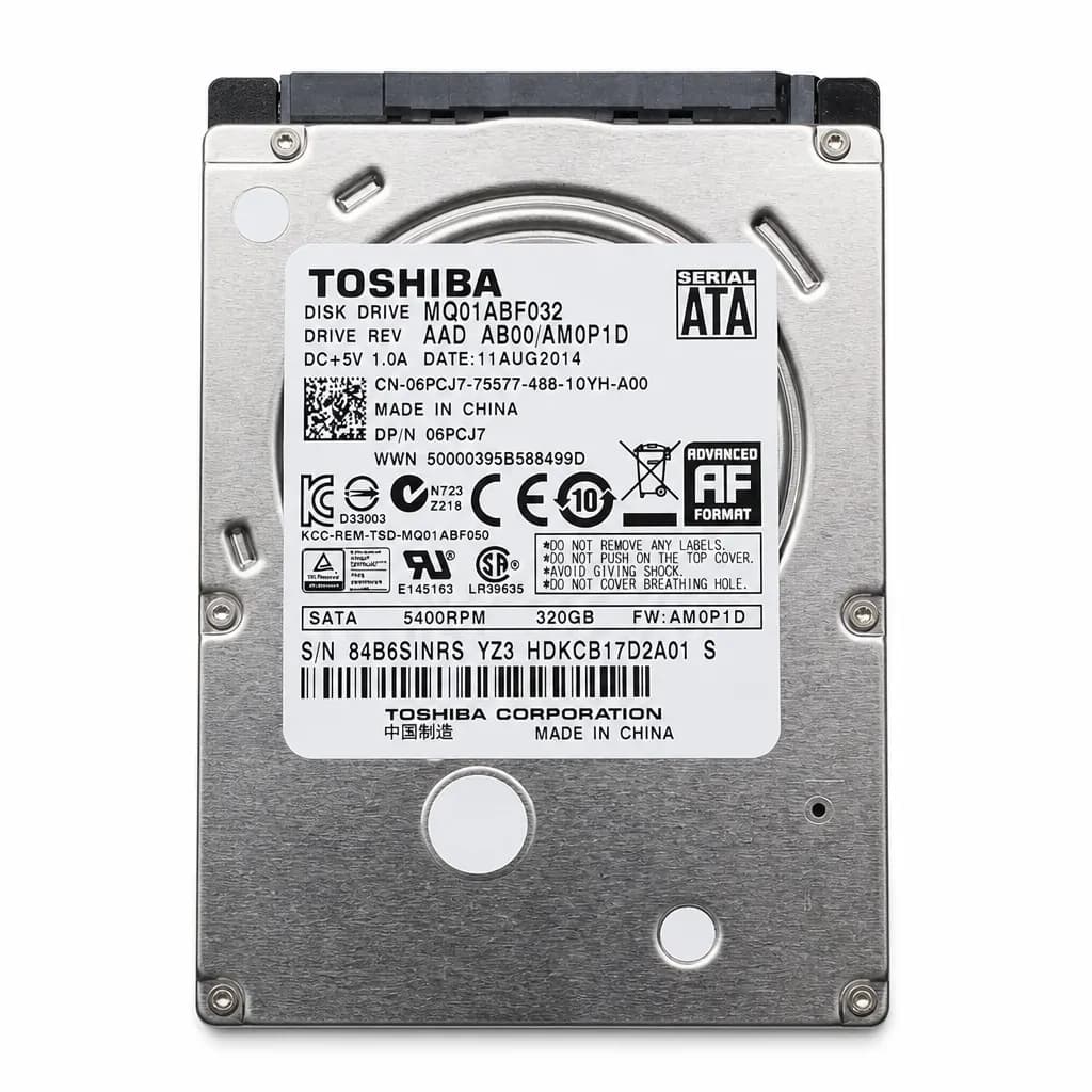 Toshiba 320GB SATA Laptop Internal Hard Drive