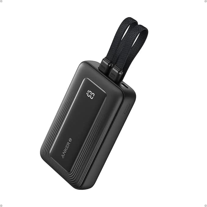 Anker Zolo Power Bank Max Fast Portable Charger With Built-in Usb-c - 10000mah - 30w