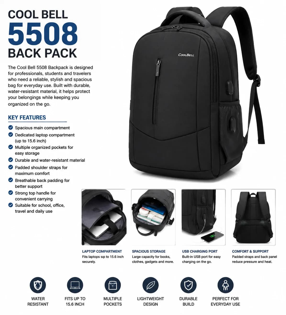 Cool Bell CB 5508 Back Pack 2