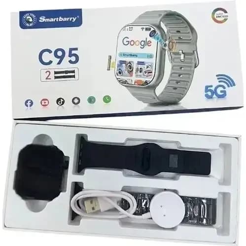 Smartberry C95 5g Sim Card Enabled 6GB/64GB Super Stand Alone Smart Watch - Grey 2