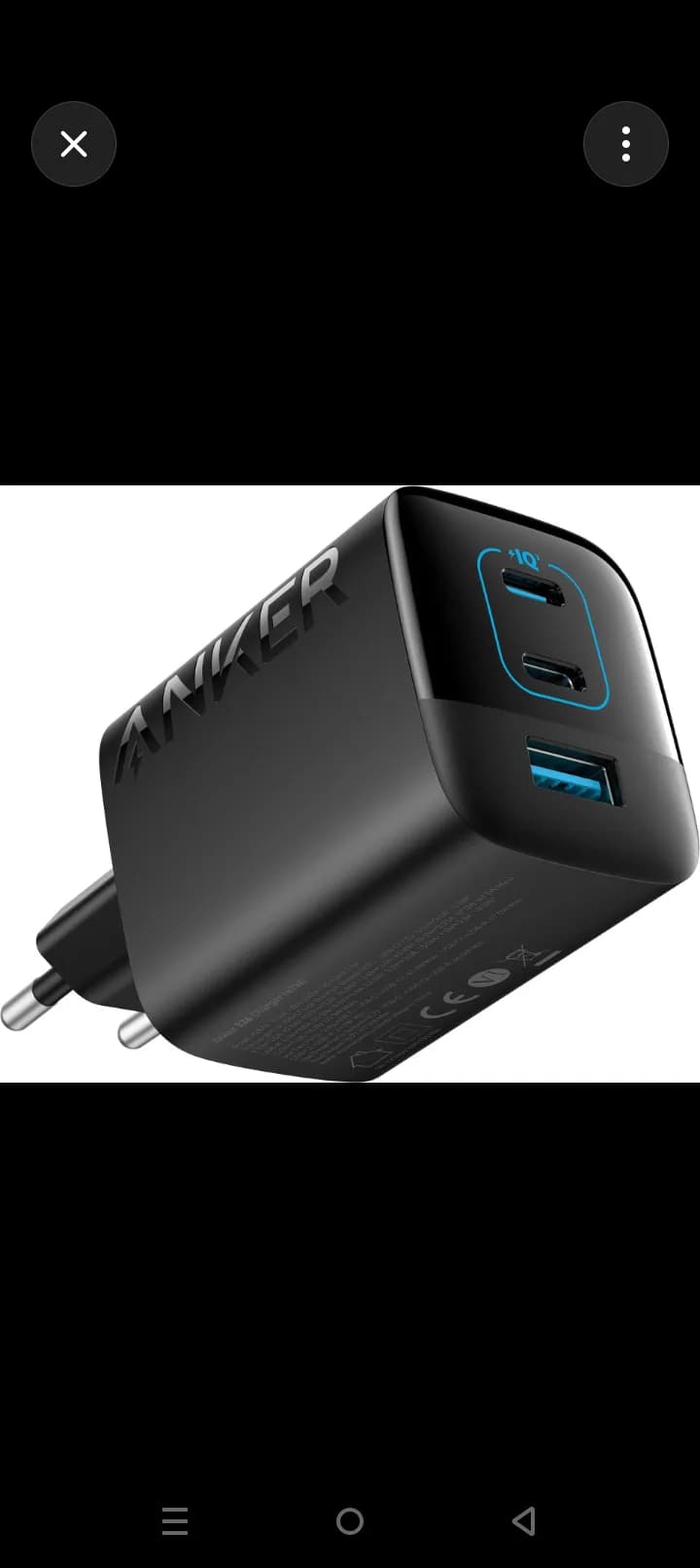 Anker Prime 67W 3-Port GaN Wall Charger - Black 3