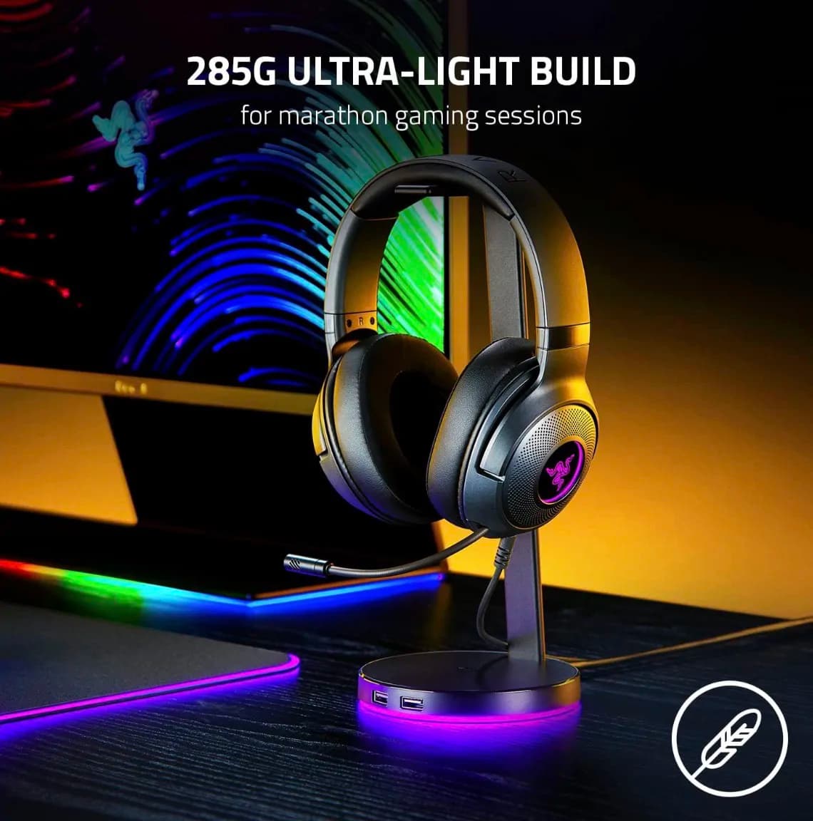 Razer Kraken V3 X Wired Usb Gaming Headset 2