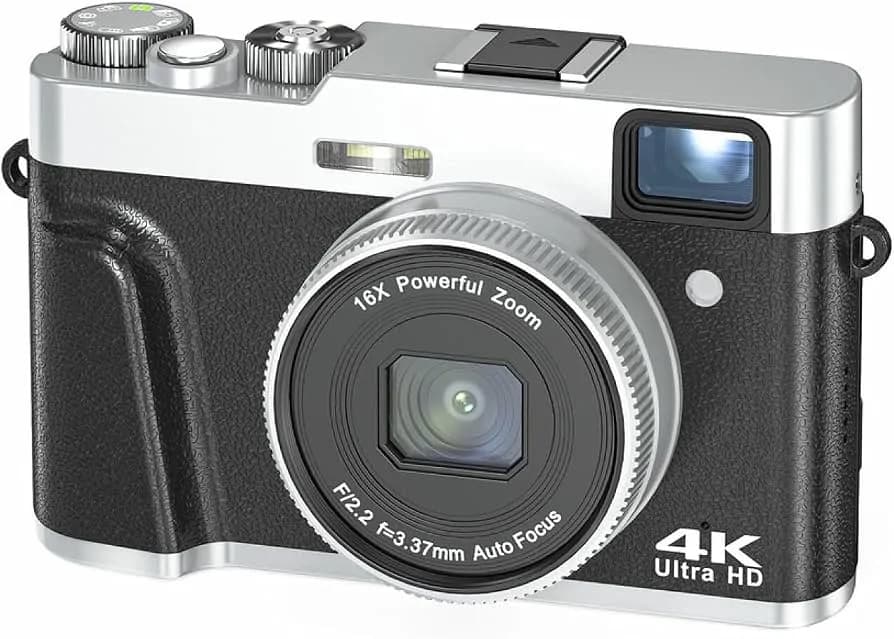 Professional 16X Zoom Digital Camera With Flip Screen - WIFI 4K HD 48 Megapixel
