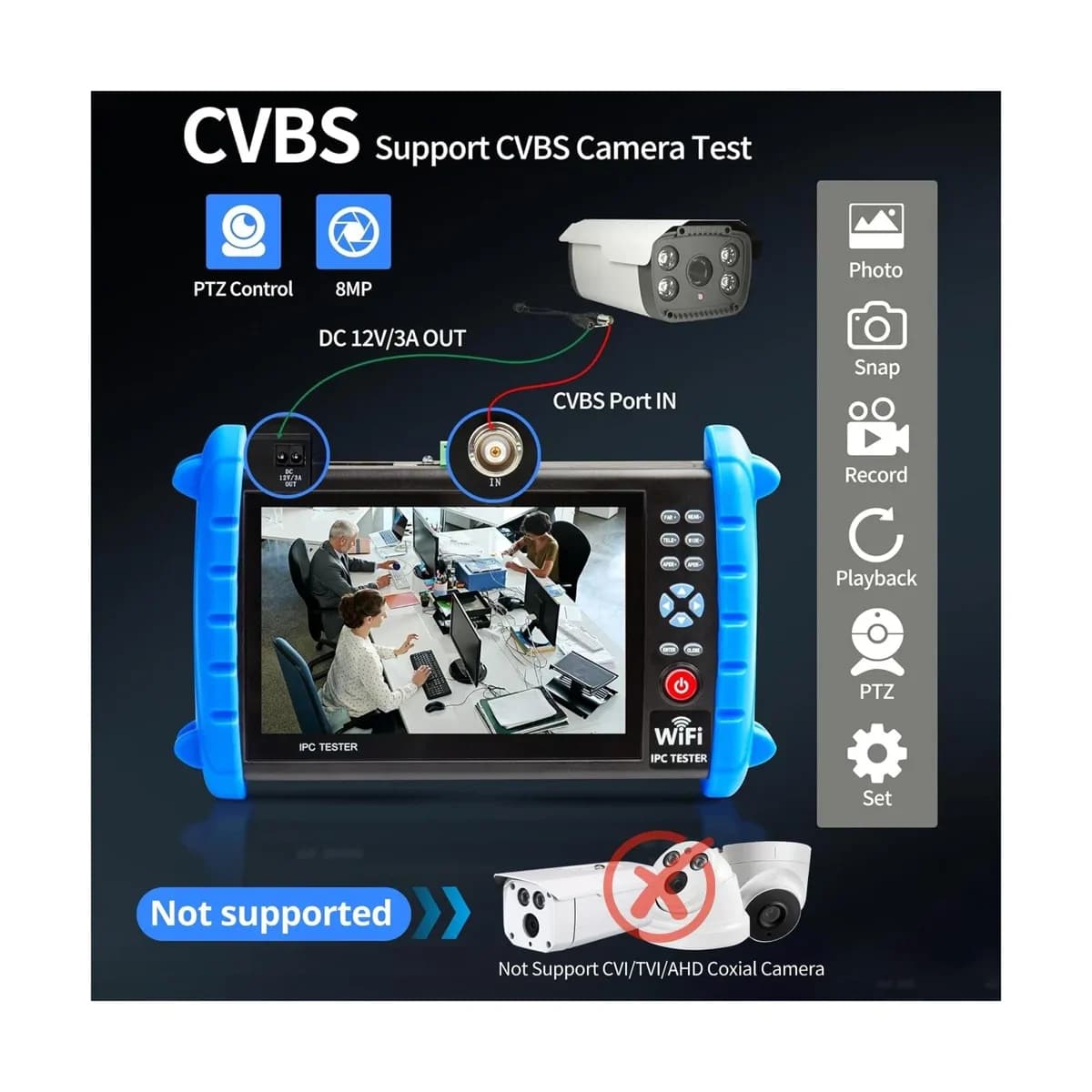 CCTV Tester – Professional CCTV Camera Tester & Video Monitor 5