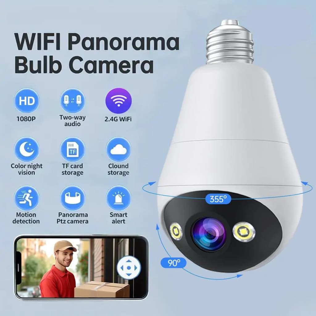 Wifi Panorama Camera Light Bulb 4