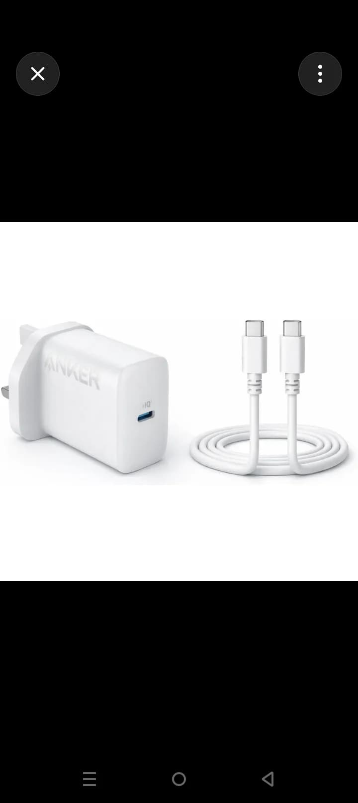 Anker 20W USB-C Charger with 1.5m Cable - White 3