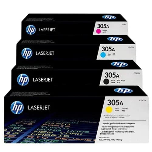 305A Toner Cartridges Set Black Cyan Yellow and Magenta for HP 3
