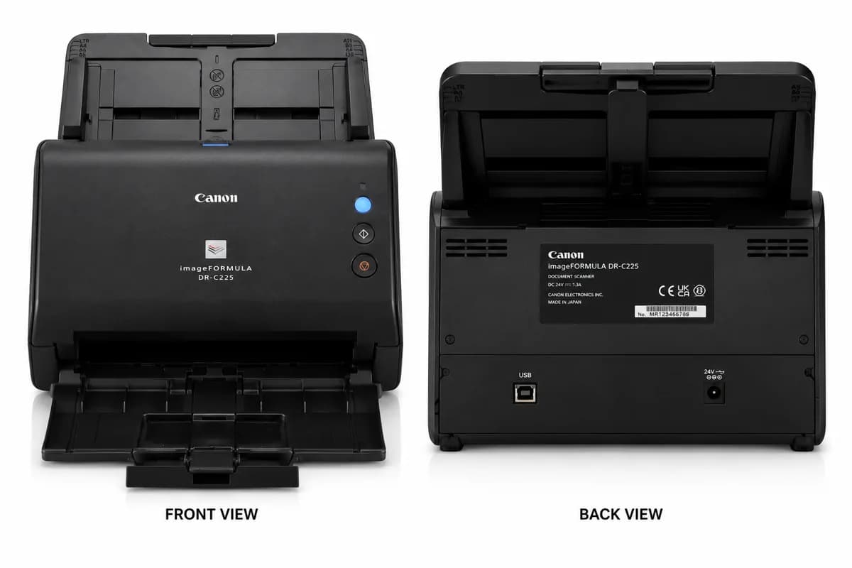 Canon ImageFormula DR-C225 Office Document  Scanner 3