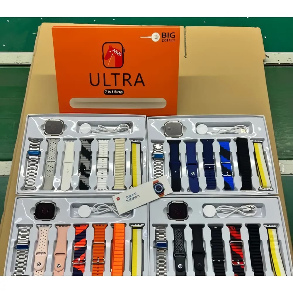 Ultra 8 Smart Watch With 7in1 Straps 5