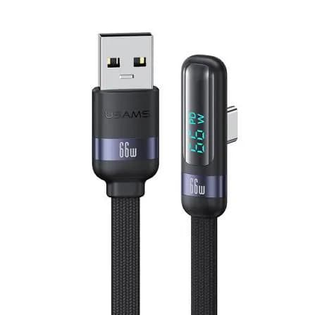 USAMS USB To Type-C 6A Fast Charge Digital Display Data Cable 4