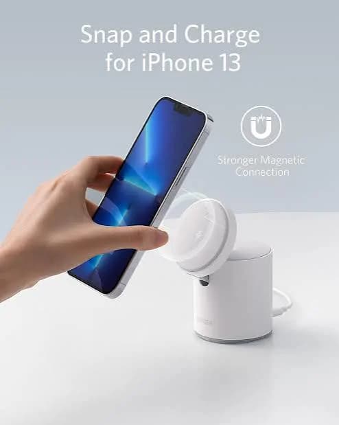 Anker 623 Maggo 2 in 1 Magnetic Wireless Charging Station 20w 4