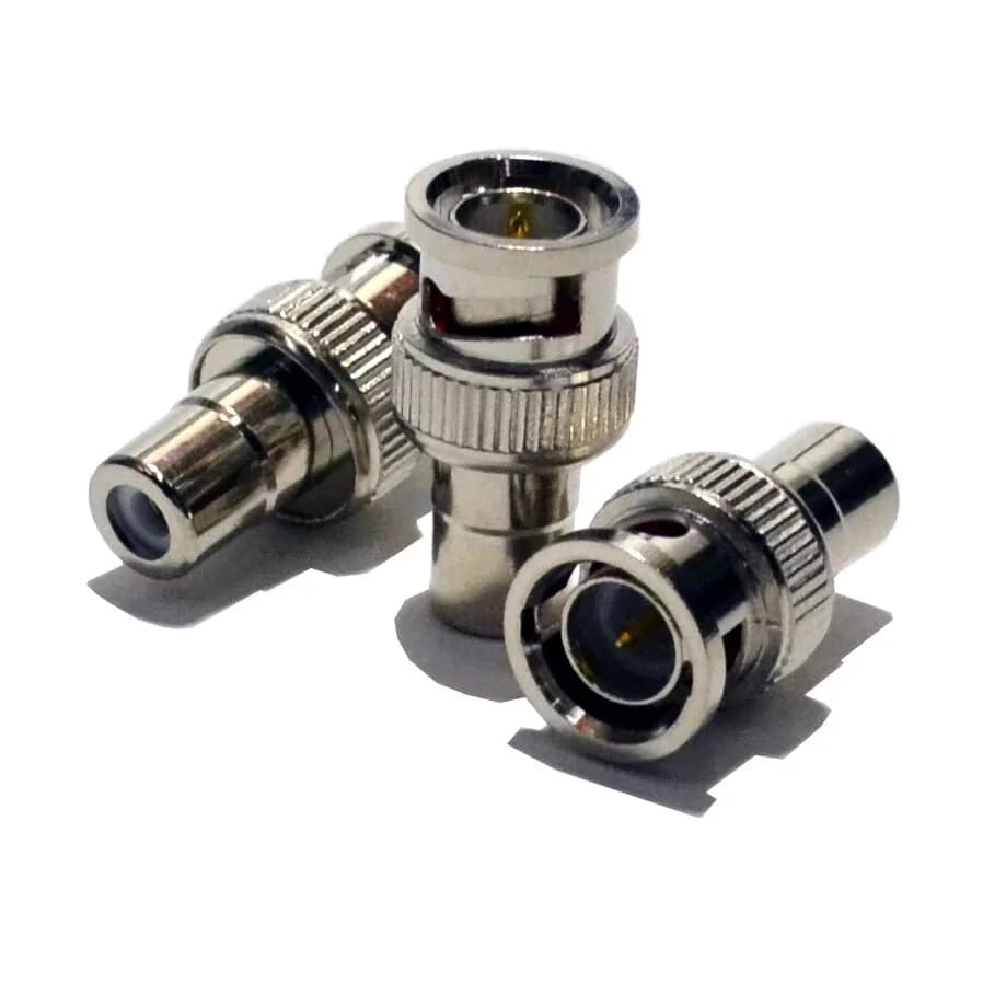 100 Pieces - BNC Male to AV Female Plug Connector for CCTV Camera 4