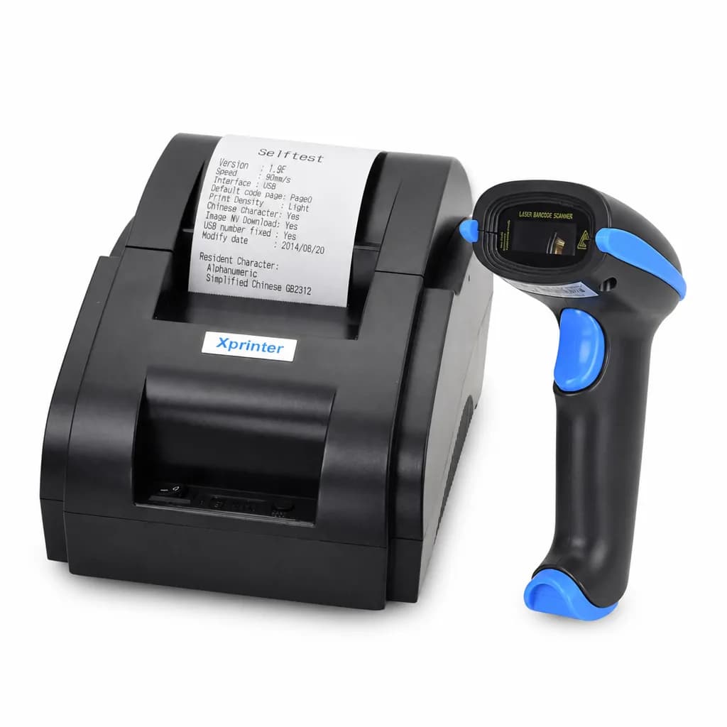 Xprinter 58mm POS Thermal Receipt Printer with Scanner