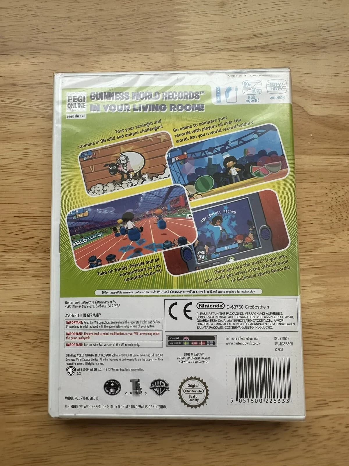 Guinness World Records The Videogame Nintendo Wii Pal 2