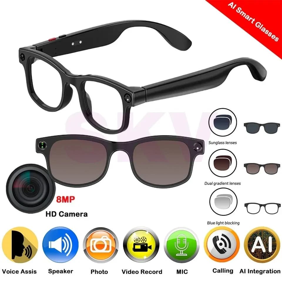 Bluetooth smart spy glasses 5