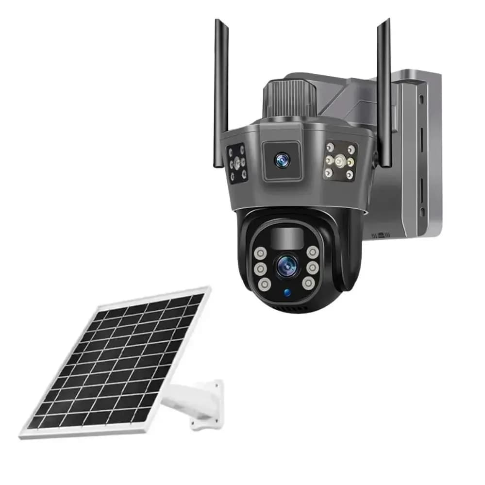 V380 Solar Powered Dual Lens PTZ CCTV Camera – Wireless Outdoor Security Camera with Night Vision, Motion Detection, SIM Card Support & V380 Pro App 2