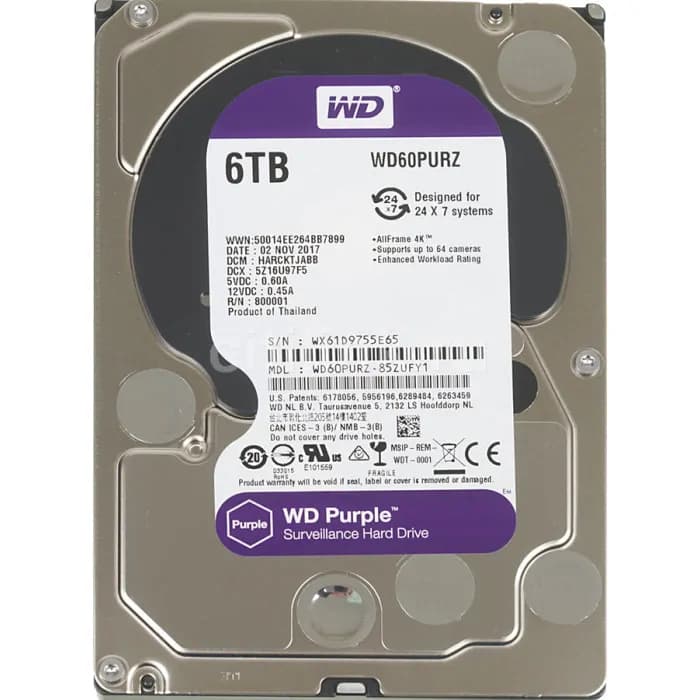 Western Digital 6TB Hard Drive for CCTV Surveillance 4